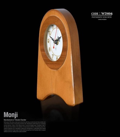 تصویر ساعت رومیزی دو پایه بزرگ